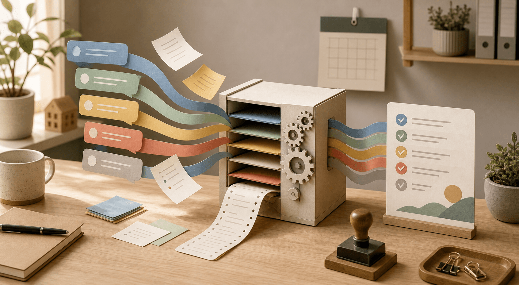 Let Slack sort the week before the meeting starts