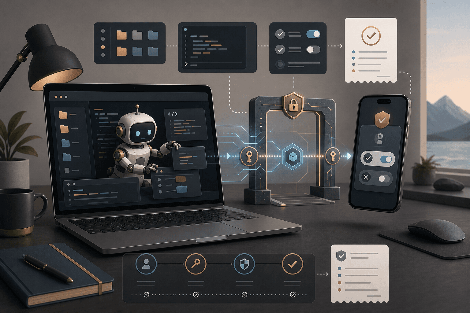 When the AI agent can be steered remotely: build the device gate first