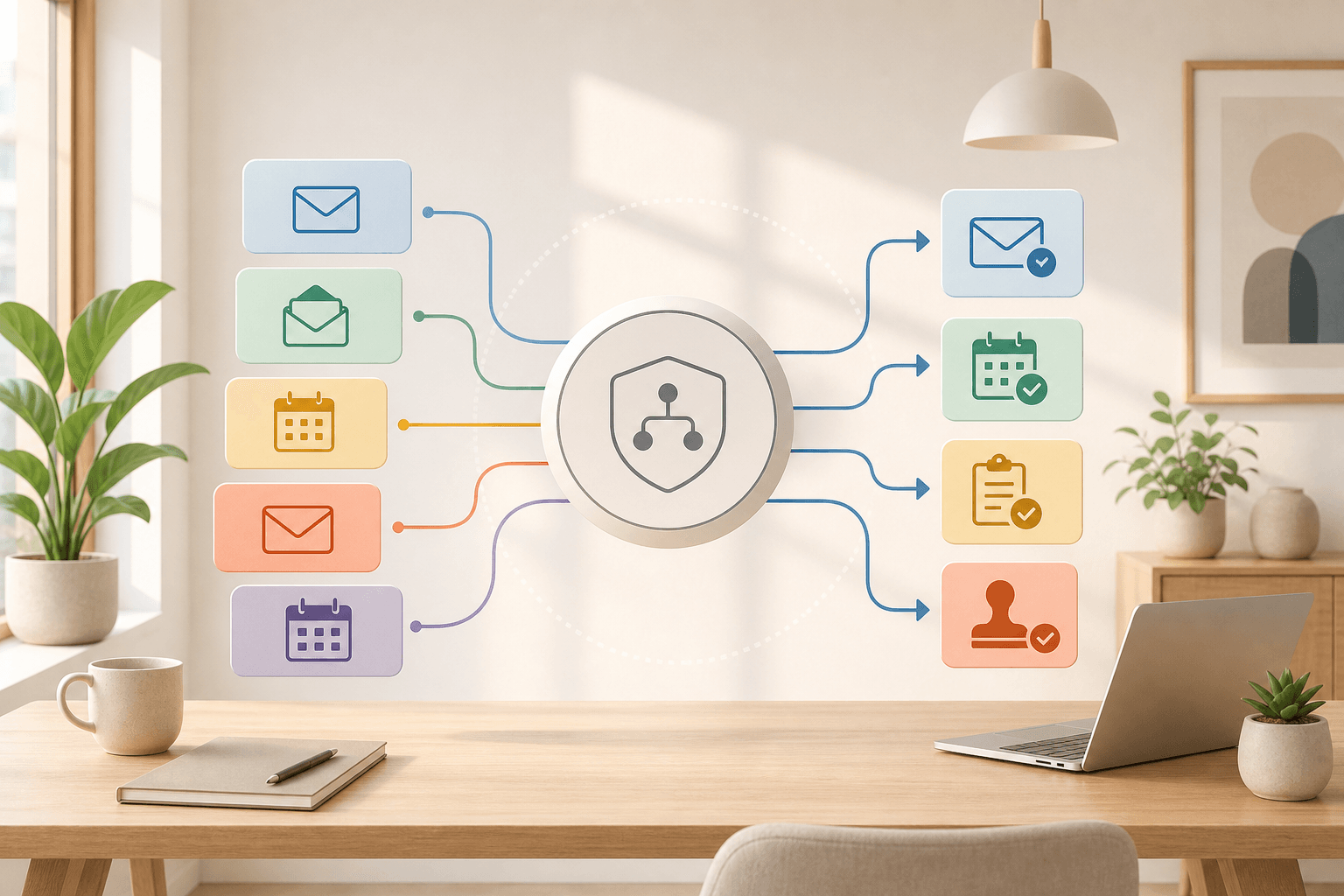 When AI gets multiple inboxes: separate context accounts from action accounts
