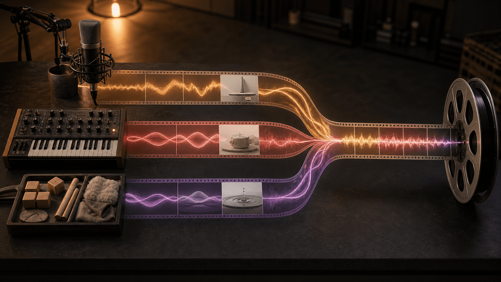 Give a 20-second product video voice, music, and sound effects in Adobe Firefly